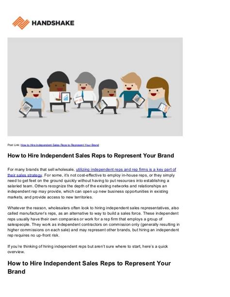 where to hire independent sales reps